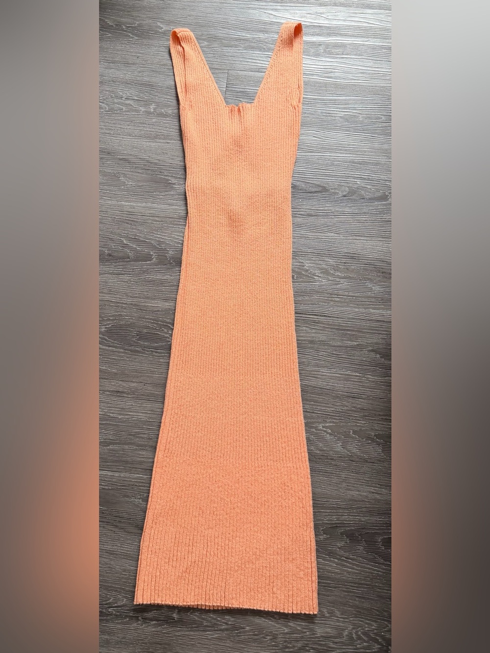 Amadi Anthropologie coral knit dress